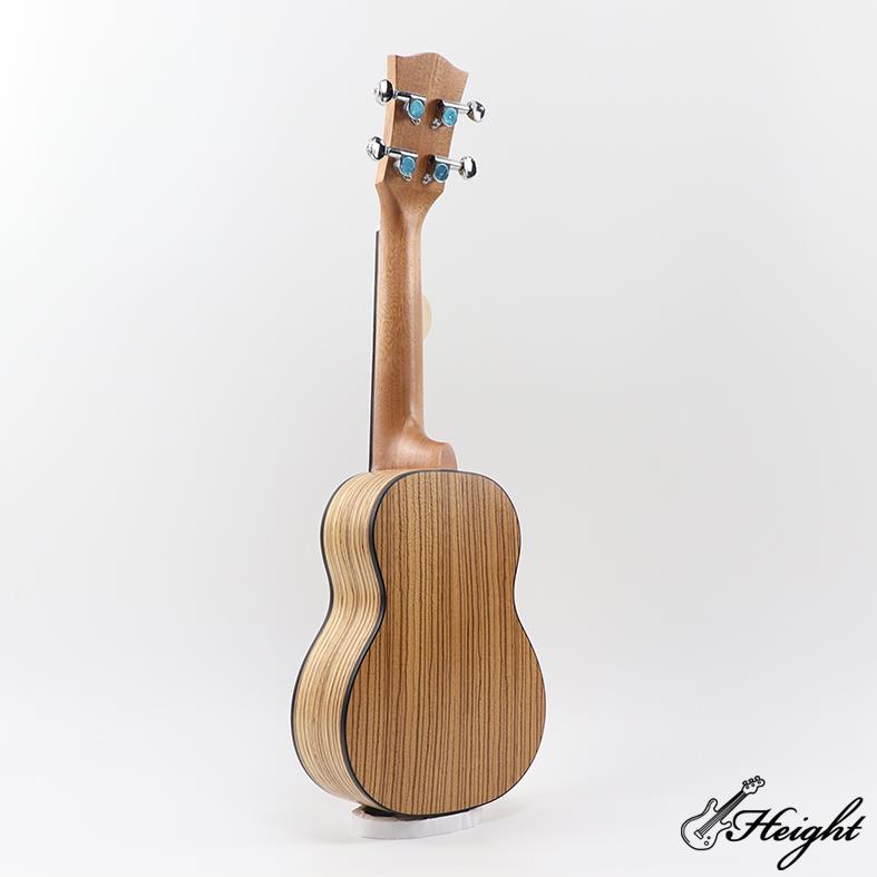 HS04 soprano zebra wood ukulele 2