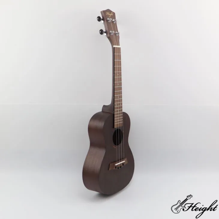 Grey concert custom ukulele 12