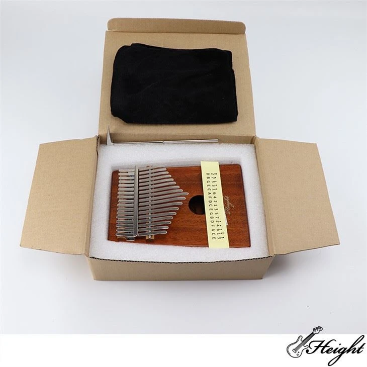 17 Keys Thumb Piano Solid Mahogany Finger Piano